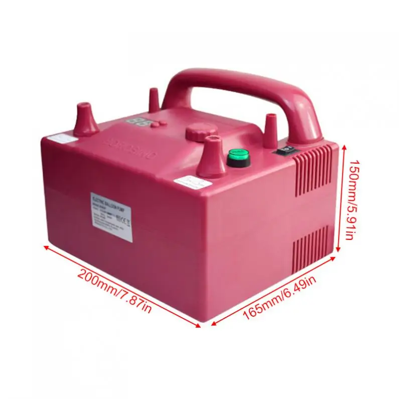 UK 220V~ 240V 800W B362P синхронный многофункциональный электрический воздушный насос с 2 насадками для надувания