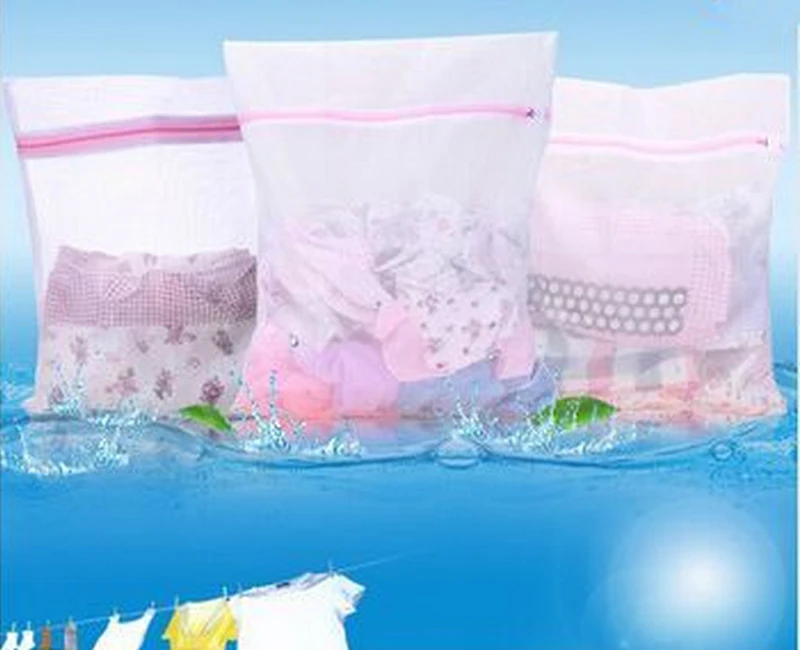 Clothes Washing Machine Laundry Bra Aid Lingerie Mesh Net Wash Bag Pouch Basket femme 3 Sizes S