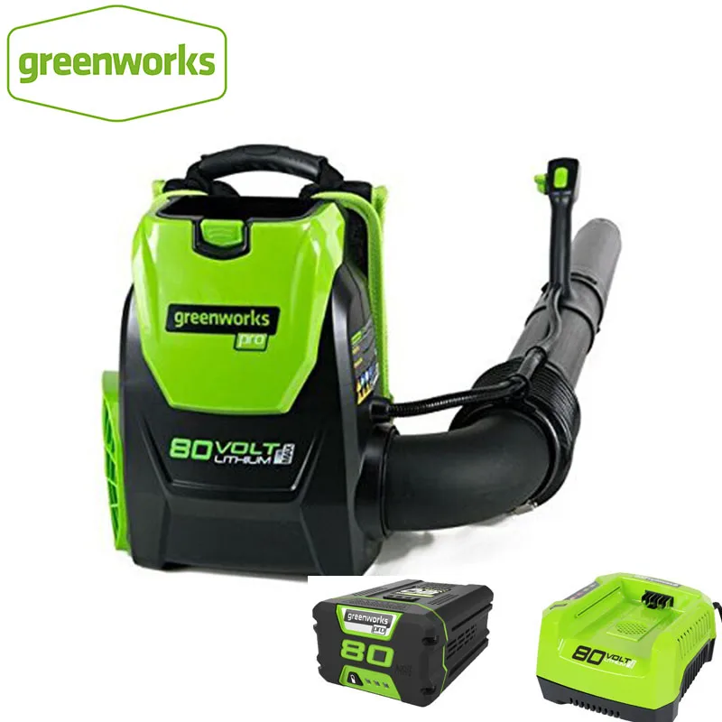 Садовый вентилятор Greenworks Pro 80V 500 CFM DigiPro беспроводной для листьев аккумулятор и