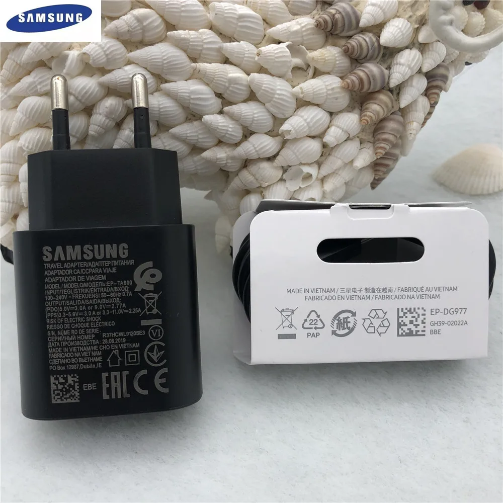 Супер быстрое зарядное устройство Samsung Note 10 PD PSS 25 Вт супер быстрая зарядка