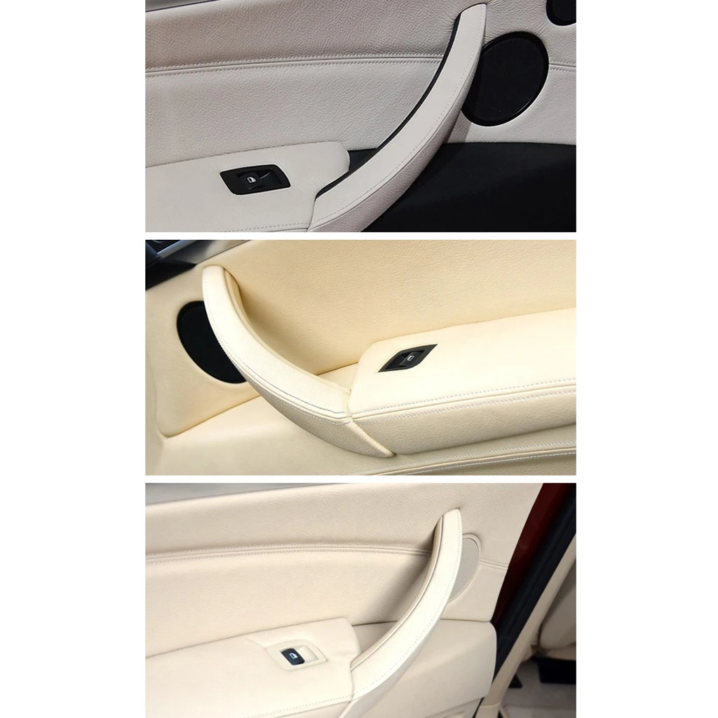 1 PC Auto Car Left Inner Door Panel Handle Pull Trim Cover For BMW E70 X5 2007 2013 E71/E72 X6