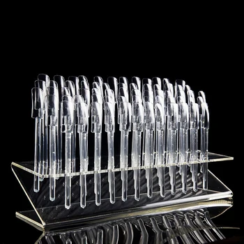

64 Tips Showing Shelf Pop Sticks Nail Art Clear Tips Display Stand Nail Polish Practice Training Tool Color Swatches