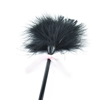 New Erotic Bdsm Feather Tickled Whip Bondage Punish Fetish Leather Spanking Paddle Play Flogger Lover Riding Crop Pony Sex Toy 4