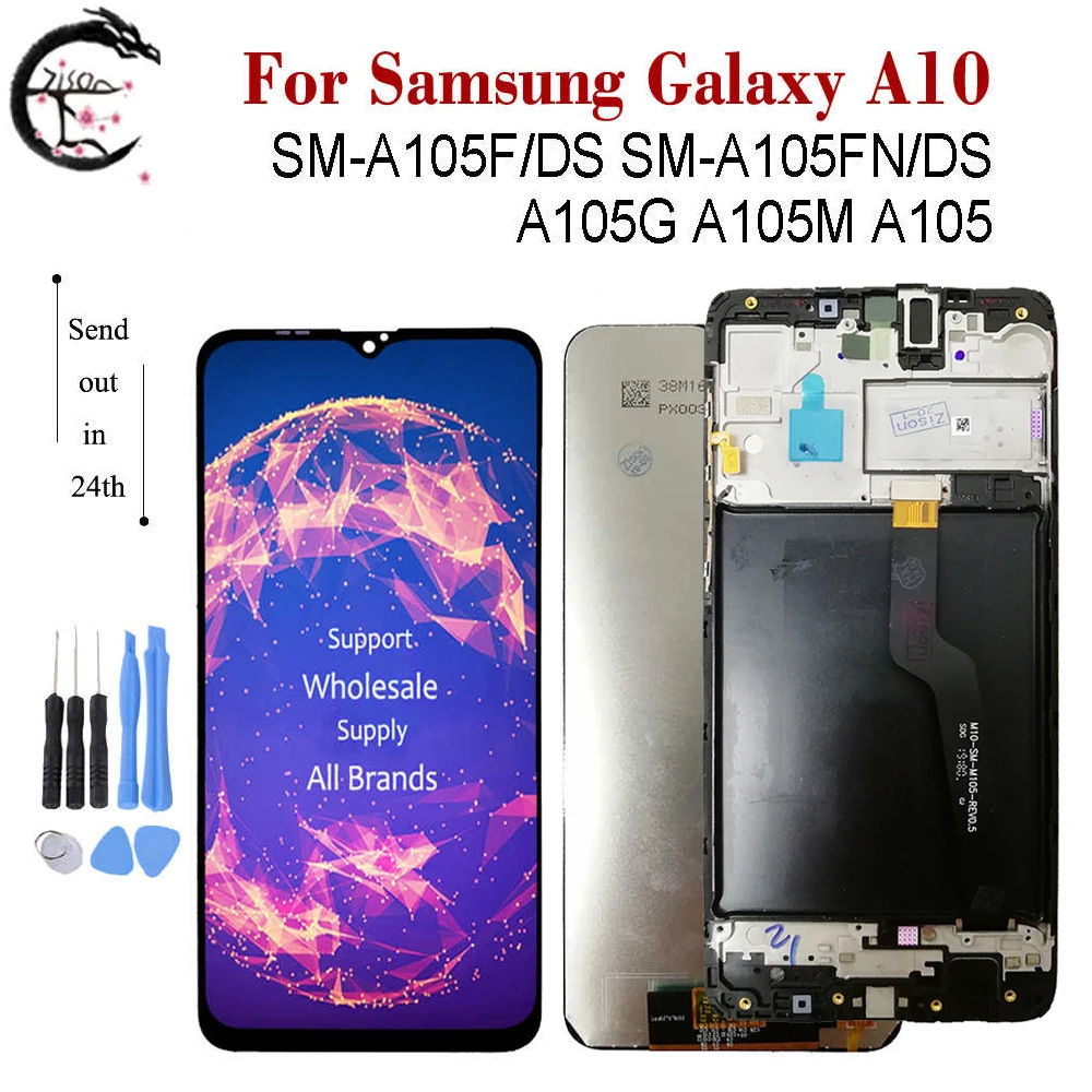 ЖК-дисплей A105 с рамкой для Samsung Galaxy A10 2019 экран мобильного телефона дисплей A105F