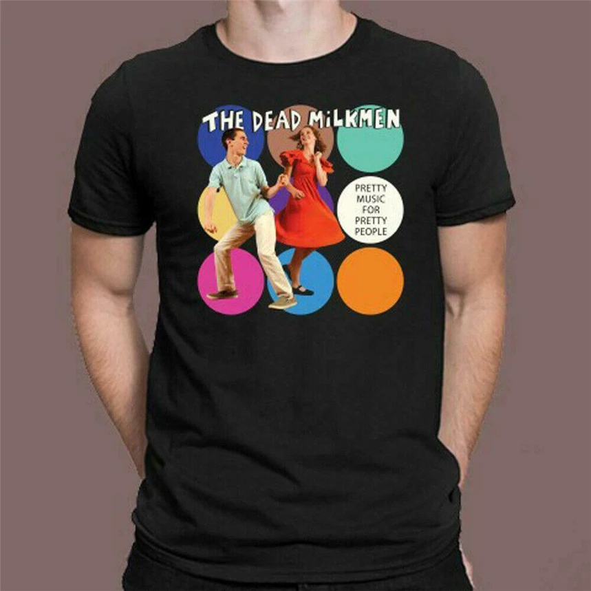 New The Dead Milkmen Rock Band Album Men'S Black T-Shirt Size S M L Xl 2Xl 3Xl Stylish Custom Tee Shirt | Мужская одежда