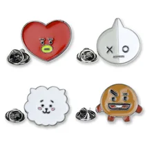 Мультфильм Персик сердце овца лицевая форма значок эпоксидная брошь для изготовления крутой металлический значок настраиваемый логотип предприятия