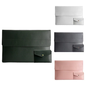 

Laptop Case 13 Inch Light PVC Leather Laptop Bags Waterproof Messenger Carrying Bag for Women Lenovo Hp Acer