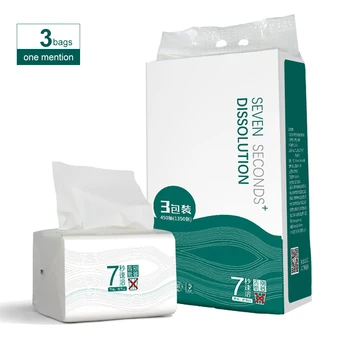 

Instant Household TissueNot Block Toilet Tissue, 3 Bags, 1350 Sheets of Paper
