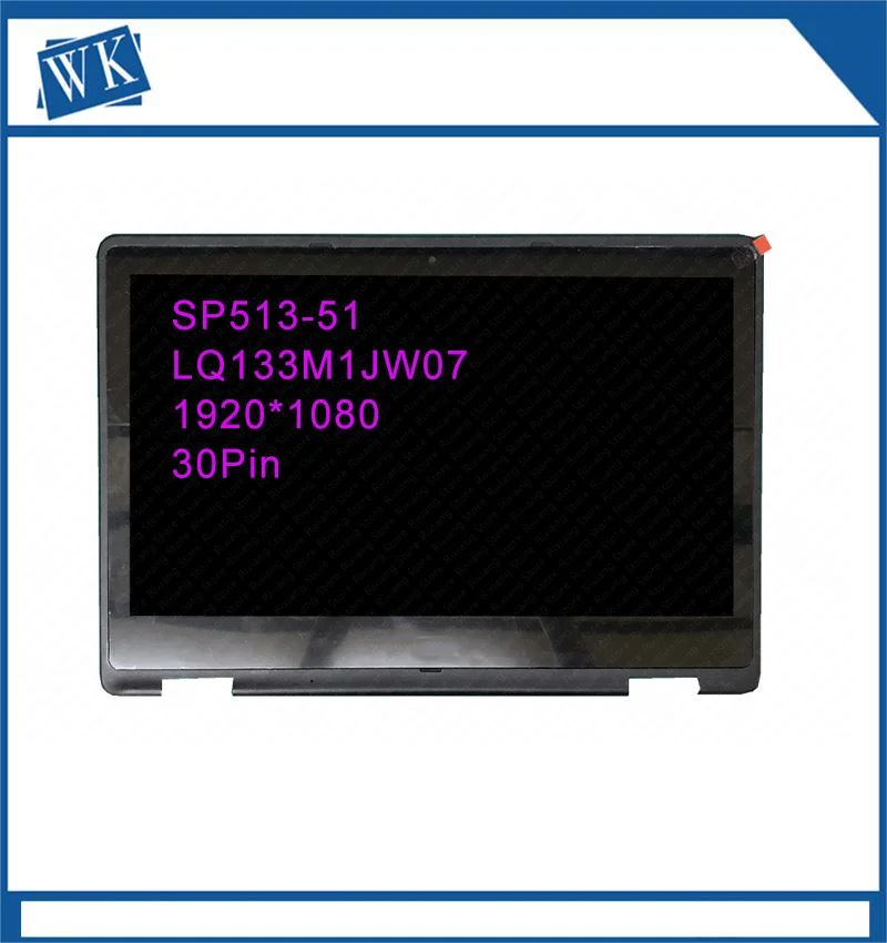 13 3 IPS Матрица для Acer Spin 5 SP513-51 ЖК-экран + сенсорный дигитайзер в сборе FHD с сенсорным