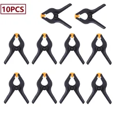 10pcs 6 Inch Spring Clamps DIY Woodworking Tools Plastic Nylon Clamps For Woodworking Spring Clip Photo Studio Background