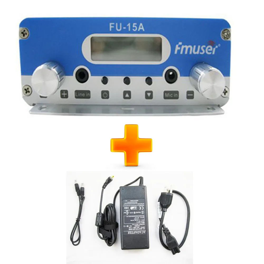 FMUSER FU 15A 15 Watt 15W PLL Stereo FM Zender Transmitter Power Audio