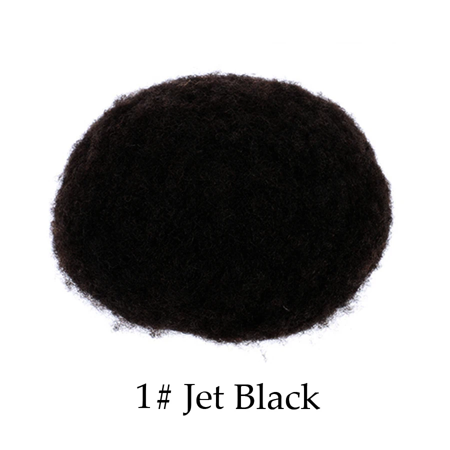 Perruque Homme 100% Cheveux Naturels Noirs, Couleur 1b, Bonnet Moyen, Style Naturel Court