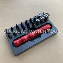 Хорошее качество часы инструмент для винт на толкатель чехол трубы подходит для Swatch RLX OMG BRL движение