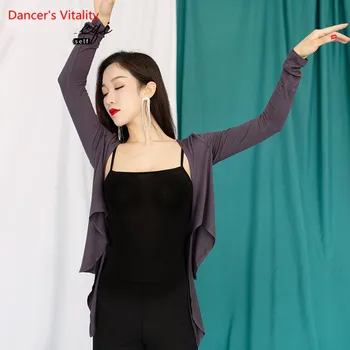 

Belly Dance Hip Towel Sexy Dance Top Autumn And Winter Dance Costume 4 Color Free Shipping