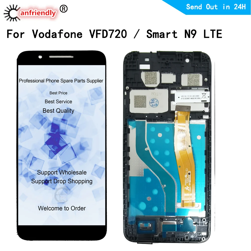 ЖК дисплей для Vodafone VFD720 VFD 720 Smart N9 LTE зеркальный экран переднее стекло дигитайзер с