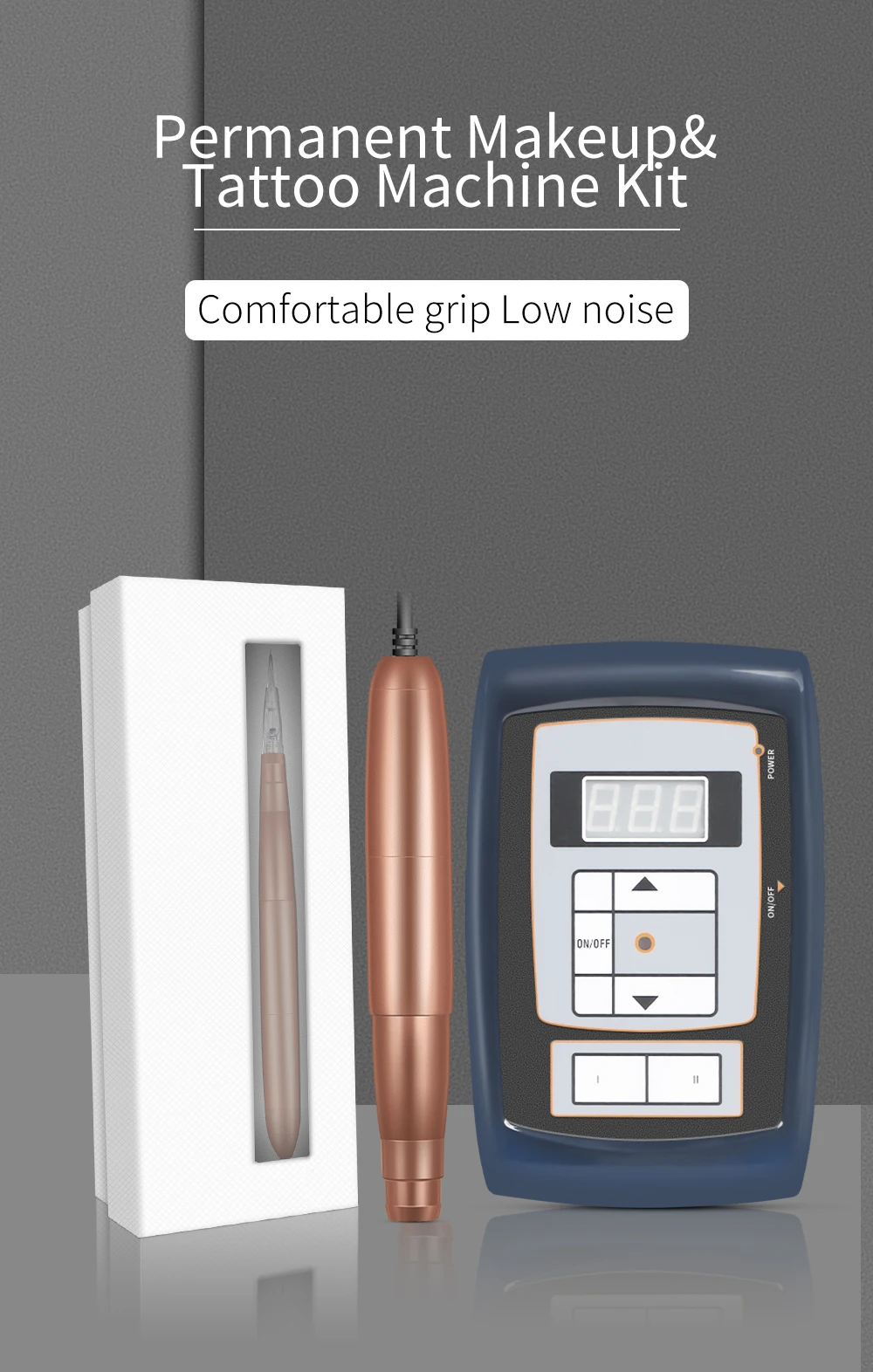 Роторный Перманентный макияж, тату-машина, наборы, импорт, швейцарский мотор, подводка для губ, бровей, макияж, машина, комплект с питанием
