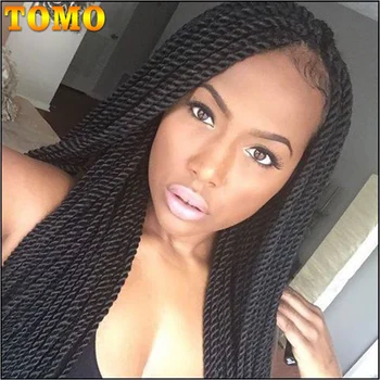 

TOMO Hair 22strands 12" 14" 16" 18" 20" 22" Synthetic Crochet Braids Hair For Braiding High Temperaue Fiber Senegalese Twist