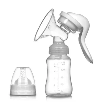 

1 Set Manual Breast Pump Powerful Sucker Milk Extractor 150ml Baby Nipple Suction Feeding Milk Storage Bottle Sucking Tools