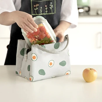 

Kids Package Portable School Office Unisex Picnic Insulation Foldable Thicken Tote Gift Lunch Bag Aluminum Foil Handbag