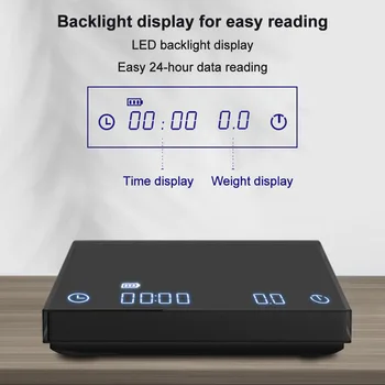 

Digital Kitchen Scale Multifunction Coffee Home Electronic Weighing Easy Read For Cooking Food LED Display Baking Tools