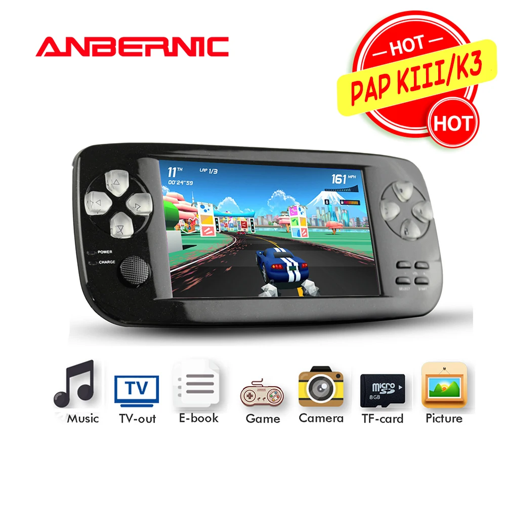 ANBERNIC Portable Handheld Game Console 64Bit Flash Video Juego Video Game Console PAP KIII/K3 Plus Children Gift 07 Retro game
