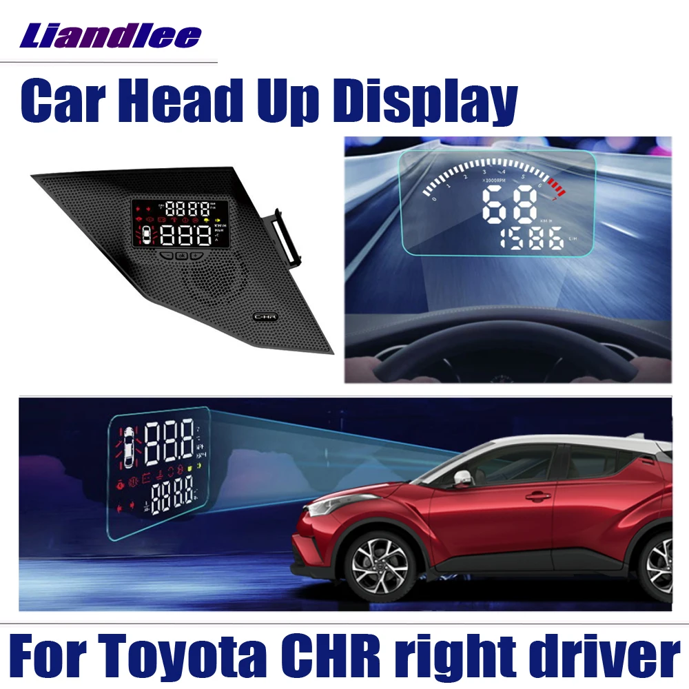 

For Toyota CHR CH-R 2018 2019 right driver HD Projector Screen Overspeed Alert Alarm Detector Car Head Up Display HUD