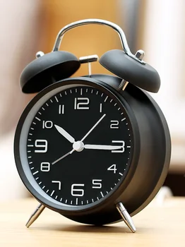 

Silent Alarm Clock Student Simulated Gadget Digital Watch Alarm Bedside Simple Multi-function Electronic Night Light Metal CC7NZ