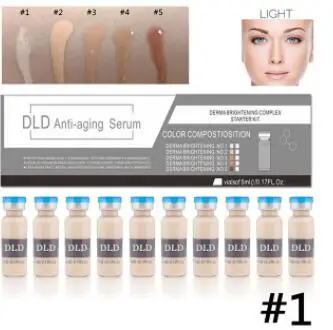 10pcs BB Cream 1 BB сыворотка, светящийся набор, Dermawhite meso, BB Лечебный крем, Mesowhite, макияж, Жидкая основа, профессиональная для лечения тонуса кожи - Цвет: 10pcs BB Cream 1