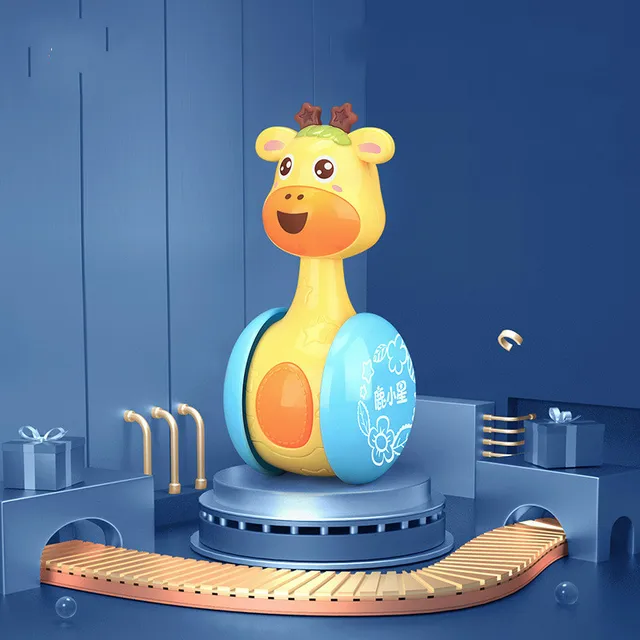 2020 New Baby Cute Rattles Tumbler Doll Baby Roly-poly Toys Sweet Bell Music Learning Education Toys Gifts Baby Toys 2