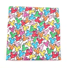 50*140 см полиэфирная хлопковая ткань с мультяшным принтом для шитья, Лоскутная Ткань для рукоделия, материал ручной работы, 1Yc9609