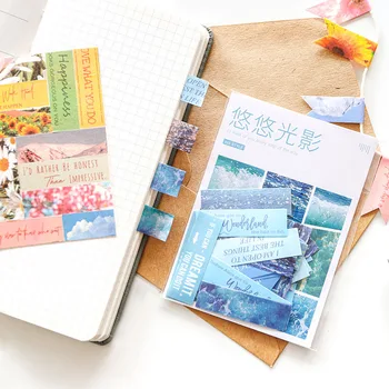 

60Pcs Kawaii Flower Sticker Creative Landscape Stickers Seal Sticker For Kids DIY Diary Scrapbooking Photo Stationery Supplies