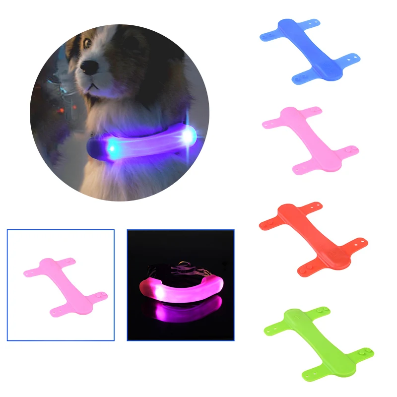 

Adjustable LED Pet dog Collar Night Safety Flashing Glow In The Dark Dog Leash Dogs Luminous Fluorescent Pet Collars Accessories