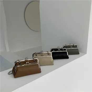 

Bags women's bags 2020 new women's bags double clip bag shoulder diagonal chain high-quality texture underarm bag