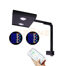 Аквариум морской Светодиодный светильник ing светильник аквариум морской риф коралловый синий белый и яркость цвет ПРИЛОЖЕНИЕ управление регулируемый