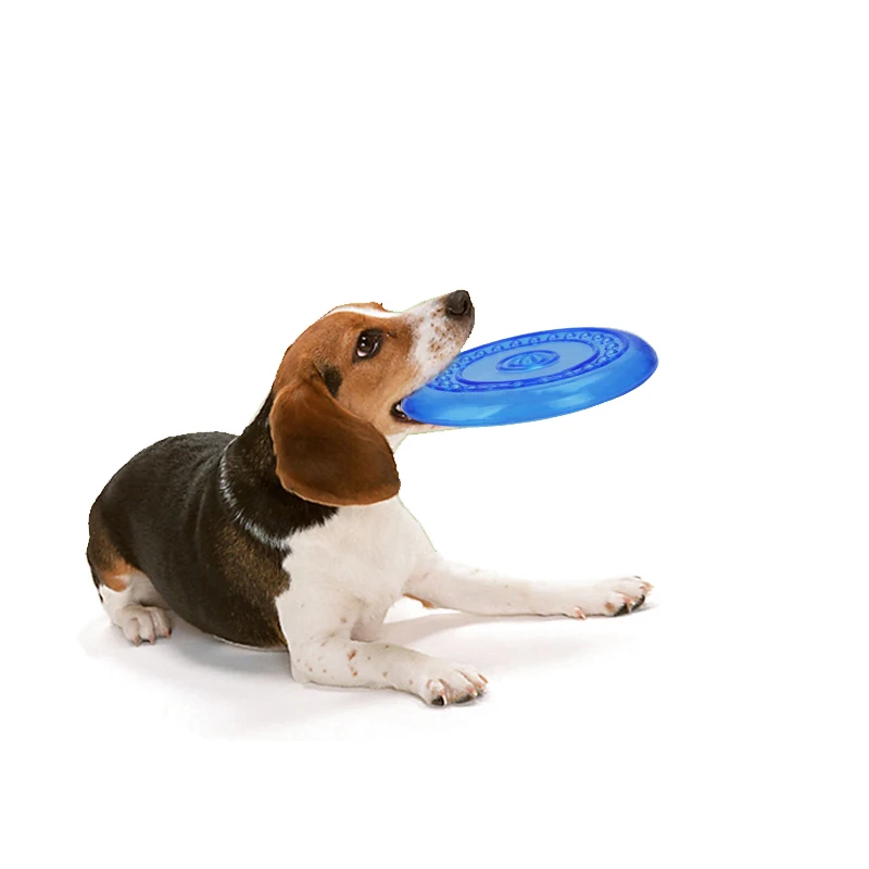 Собачьи летающие диски для укусов, мягкие резиновые маленькие и большие собаки, интерактивная обучающая игрушка на открытом воздухе, забавная игрушка, НЛО, товары для домашних животных