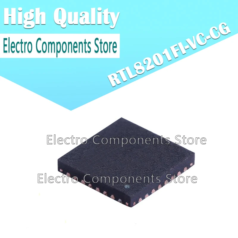 10Pcs/Lot RTL8201FI-VC-CG (Marking 8201FI) 8201FI SMD QFN32 Internet Card Chip IC | Электронные компоненты и