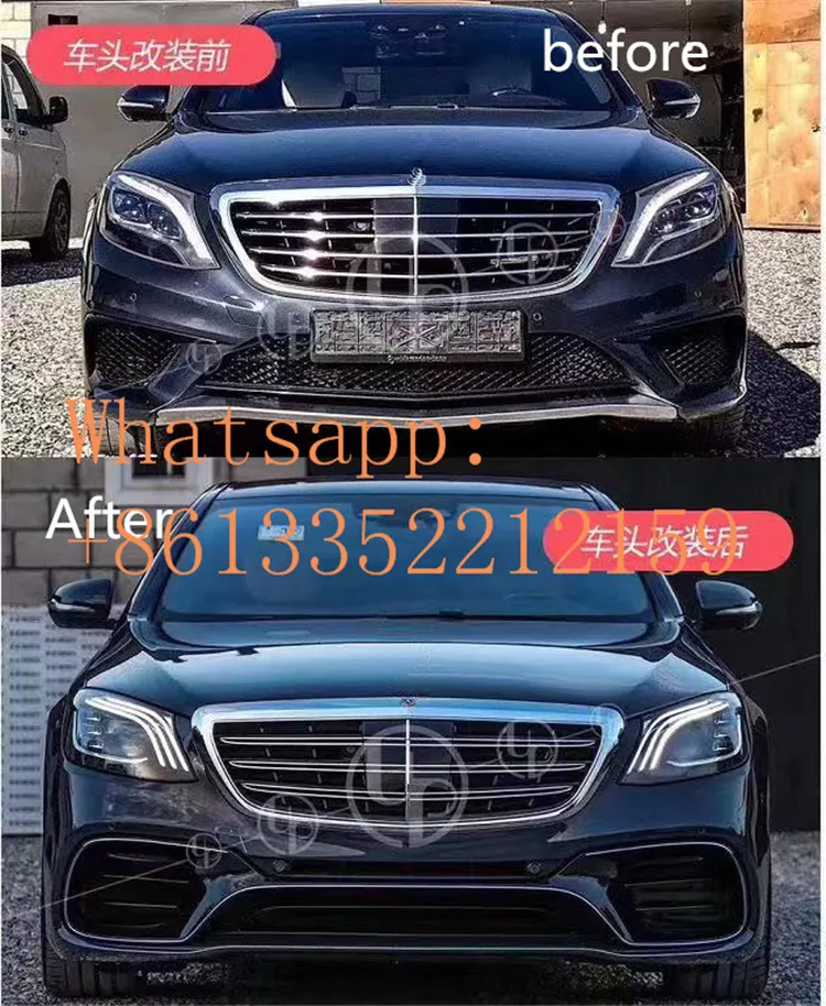 Год W222 фары и задние фары подходят для s-класса W222 обновление до года W222 S63 S65 фара и задний фонарь