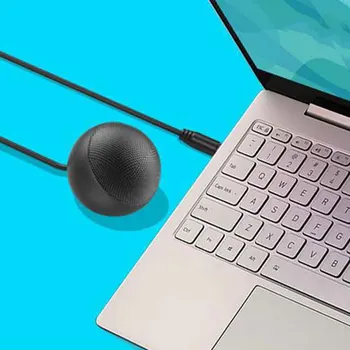 

Office Omnidirectional Condenser Microphone Meeting Room Universal Live Broadcast 3.5mm For Desktop Tablets 360 Degree Ratation