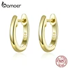 bamoer Tiny Hoop Earrings for Women Gold Color 925 Sterling Silver Small Ear Hoops Female Jewelry Fashion Bijoux Brincos SCE808 ► Photo 1/6