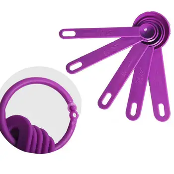 

5pcs/set Measuring Spoon kitchen scale Silicone Measuring Ladle Baking Cooking Coffee Tools with Scale Kitchen Tool