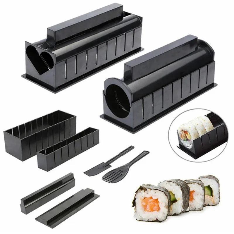 10 шт./компл. &quotсделай сам&quot для изготовления суши Onigiri форма инструменты риса