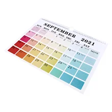 

1pc Convenient Wall Calendar Note Schedule Calendar Plan Recording Calendar