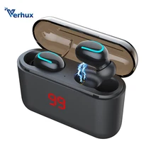 Настоящие Bluetooth 5,0 наушники HBQ Q32 TWS беспроводные наушники спортивные свободные наушники 3D стерео игровая гарнитура с микрофоном Зарядка Бо