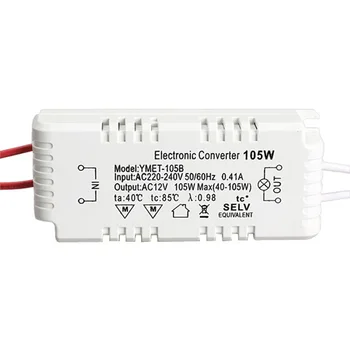 

105W 12V Halogen Light LED Electronic Transformer Power Supply Driver AC889