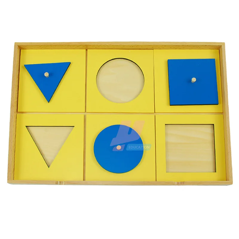 Montessori teaching aids children's educational early Montessori geometry cabinet graphic panel cab - 4000459754655