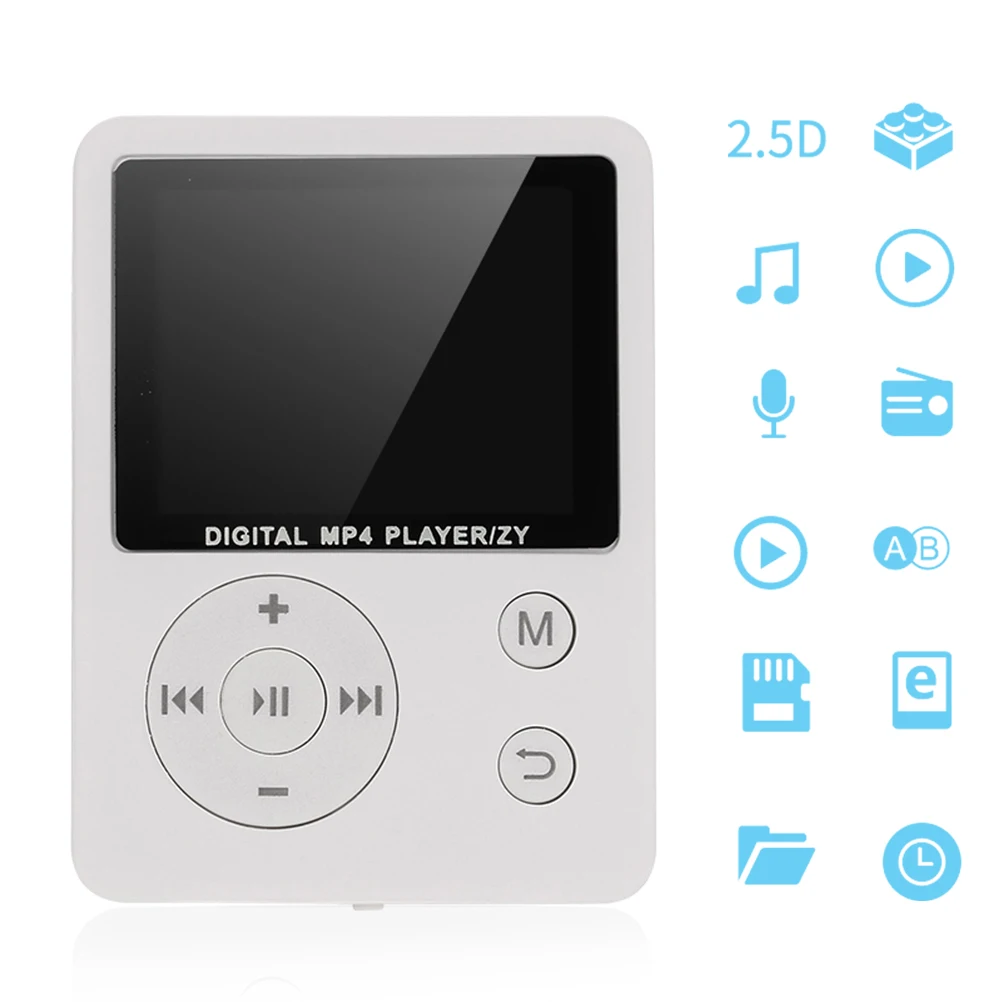 Portable Mini 1.8 Inch Color Screen MP3 Player Support 32G memory card TF Card Music walkman AMV format FM Recorder | Электроника