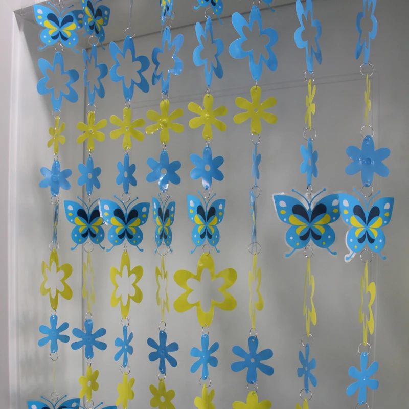 Colored plastic Curtain children's room cartoon decorative curtain Interior home decoration window curtains decor curtains