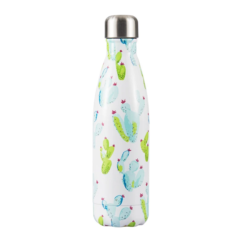 Экологичный Фламинго нулевой отходы бутылка для воды спортивная термос бутылка для напитков вода+ бутылки для повторного использования кофе кружка, стакан - Цвет: O