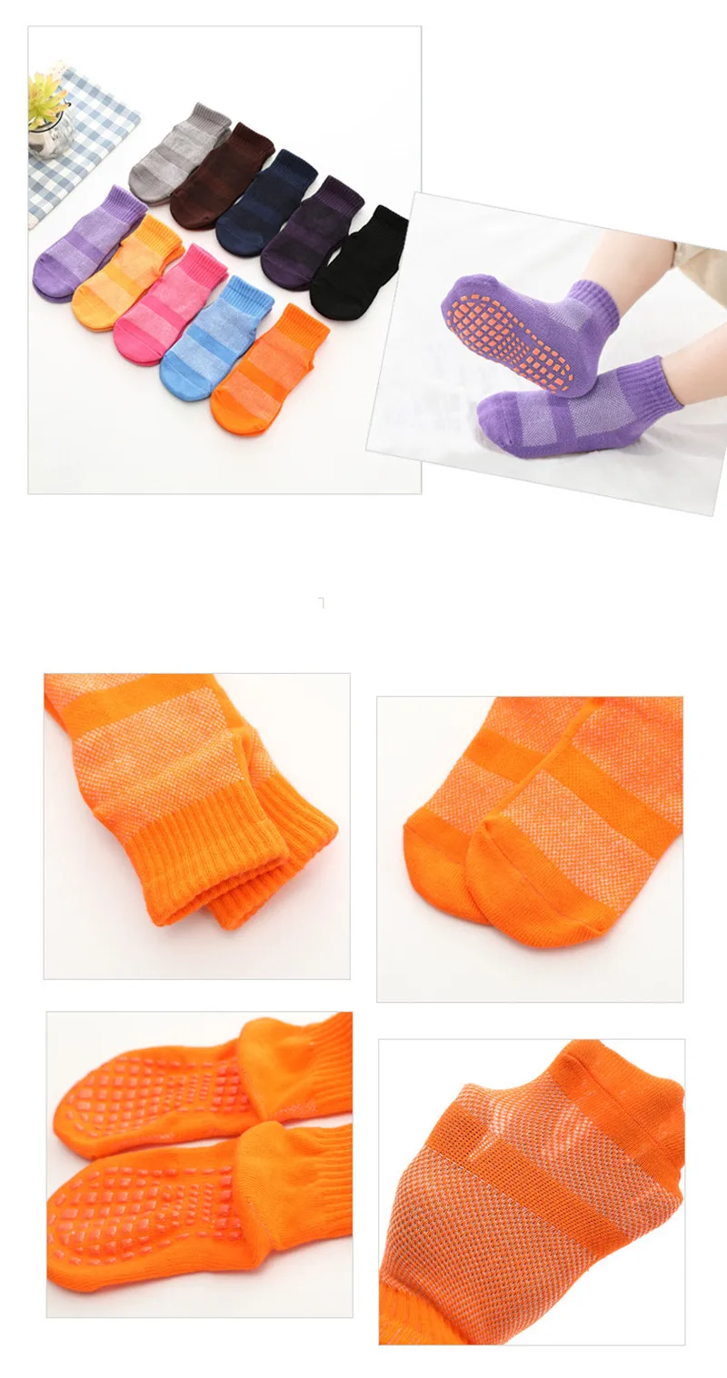 Детские носки для мальчиков и девочек осенне-зимние и весенние дышащие нескользящие носки-тапочки домашние детские носки короткие сетчатые Носки ярких цветов