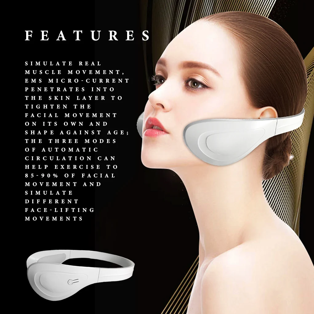 Electric V Face Lift Massage Machine Contour Lifting Tightening Face Beauty Device Three Modes Home Micro Current Face Massager portable multi modes heat press machine multifunctional diy auto easy heating transfer iron on machine for clothes bags hat t shirts compact electric iron